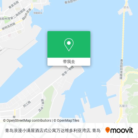 青岛浪漫小满屋酒店式公寓万达维多利亚湾店地图