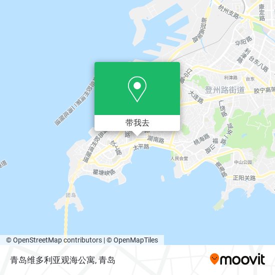 青岛维多利亚观海公寓地图