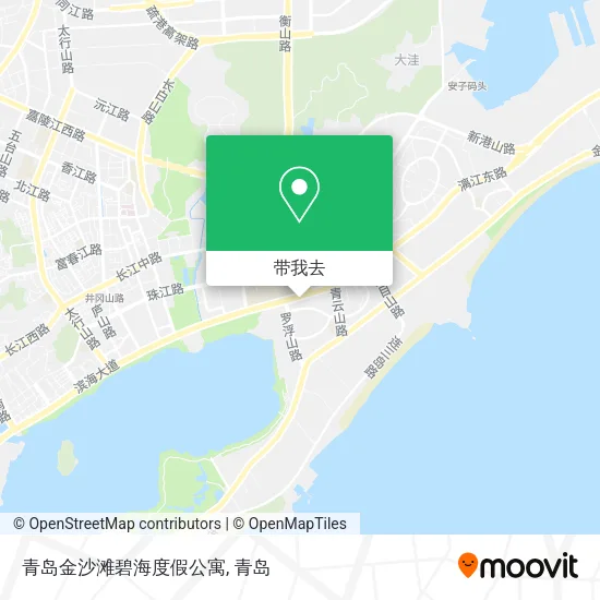 青岛金沙滩碧海度假公寓地图