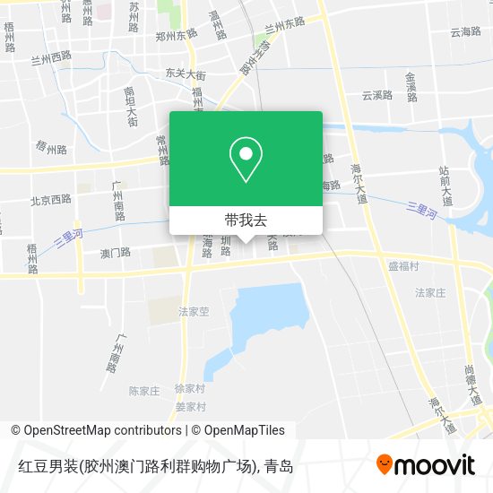 红豆男装(胶州澳门路利群购物广场)地图