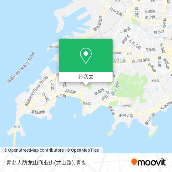 青岛人防龙山商业街(龙山路)地图