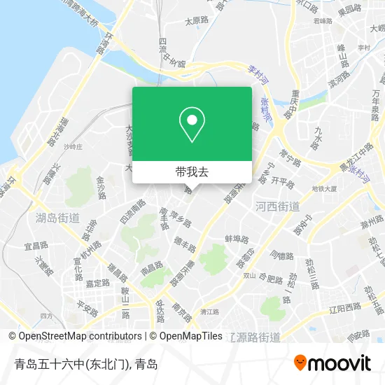 青岛五十六中(东北门)地图