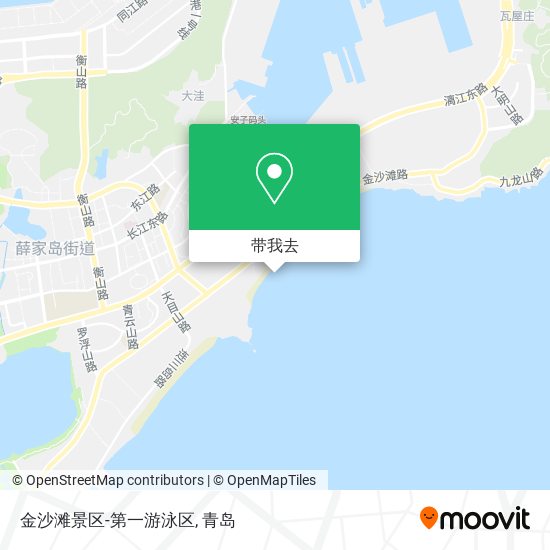 金沙滩景区-第一游泳区地图