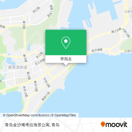 青岛金沙滩考拉海景公寓地图