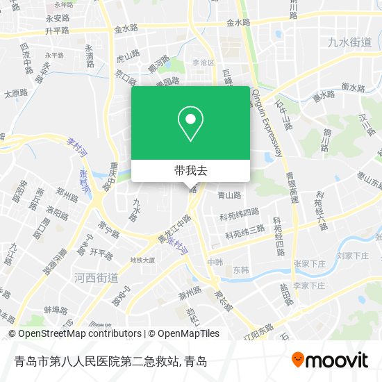 青岛市第八人民医院第二急救站地图