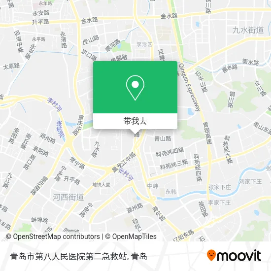 青岛市第八人民医院第二急救站地图