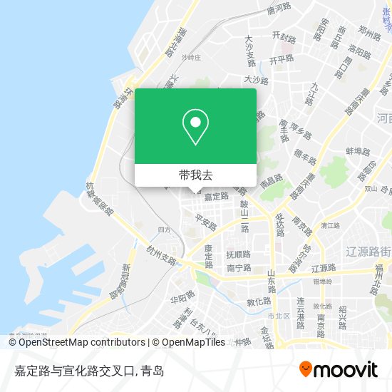 嘉定路与宣化路交叉口地图