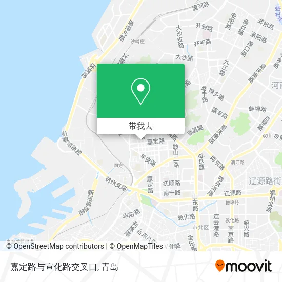 嘉定路与宣化路交叉口地图