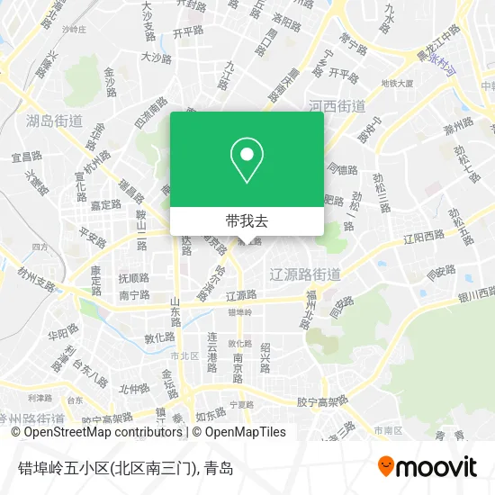 错埠岭五小区(北区南三门)地图