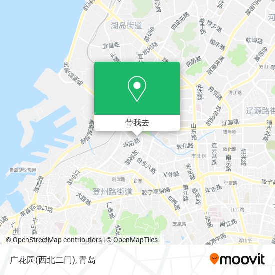 广花园(西北二门)地图