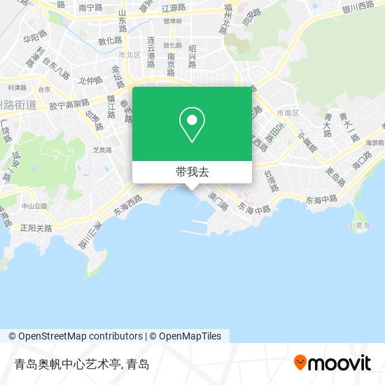 青岛奥帆中心艺术亭地图