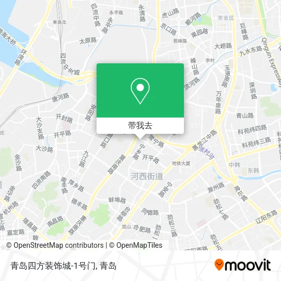 青岛四方装饰城-1号门地图