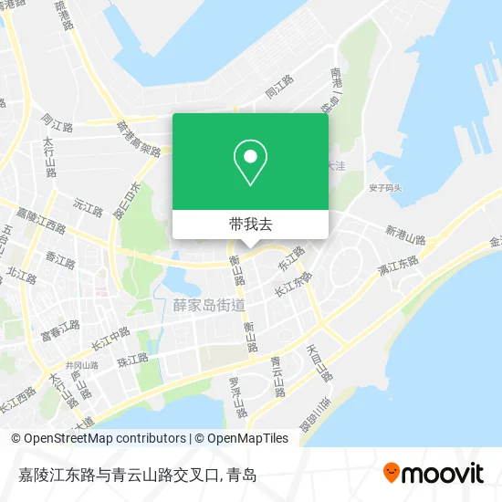 嘉陵江东路与青云山路交叉口地图
