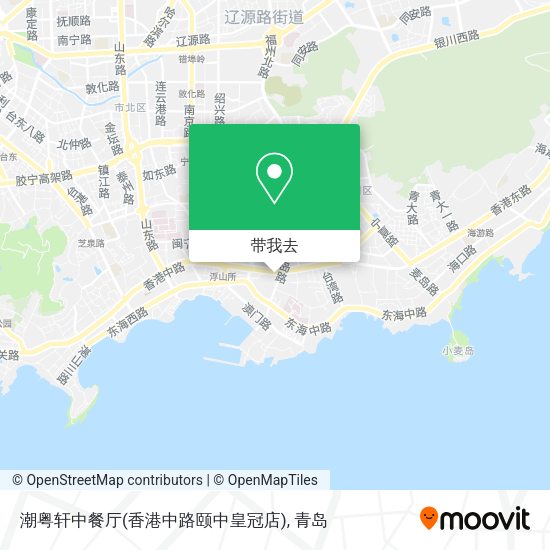 潮粤轩中餐厅(香港中路颐中皇冠店)地图