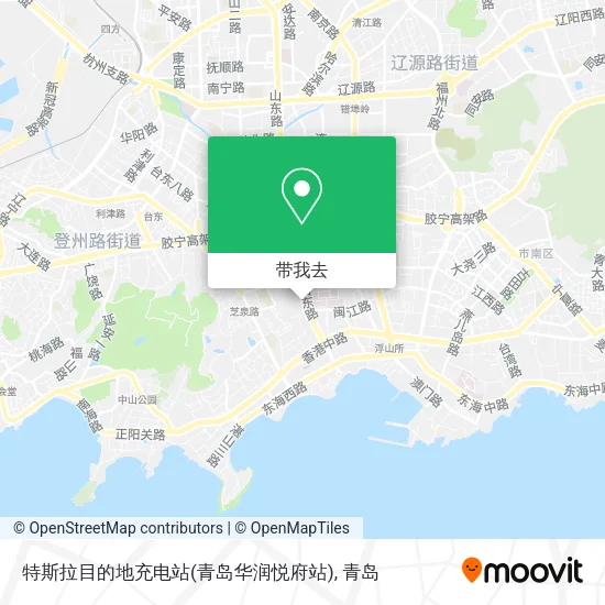 特斯拉目的地充电站(青岛华润悦府站)地图