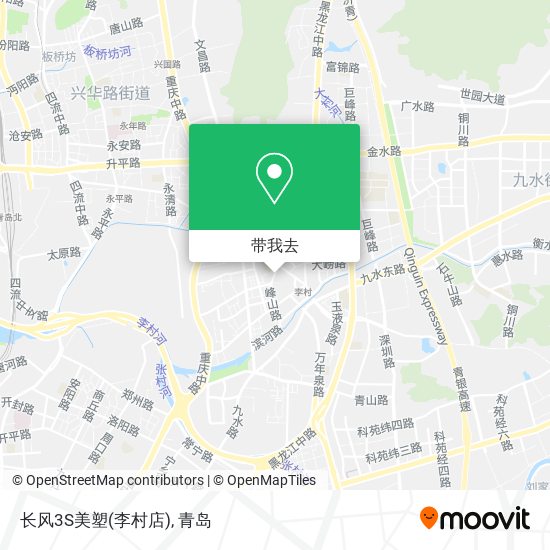 长风3S美塑(李村店)地图