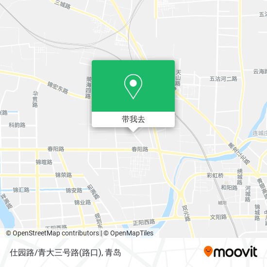 仕园路/青大三号路(路口)地图