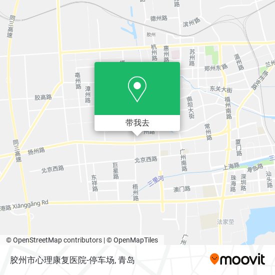 胶州市心理康复医院-停车场地图