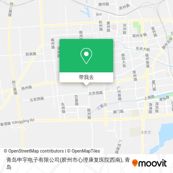 青岛申宇电子有限公司(胶州市心理康复医院西南)地图