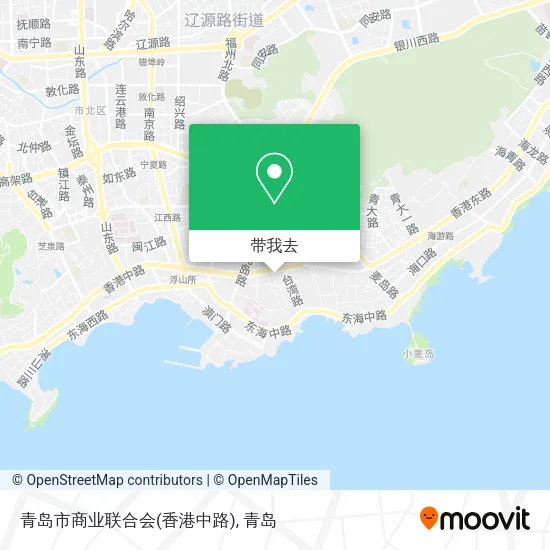 青岛市商业联合会(香港中路)地图