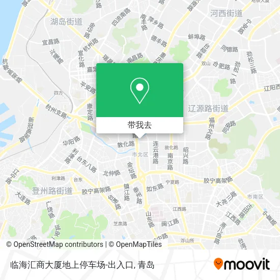 临海汇商大厦地上停车场-出入口地图