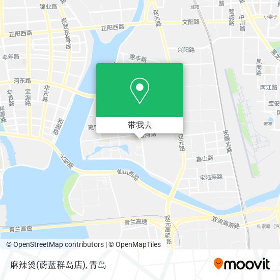 麻辣烫(蔚蓝群岛店)地图