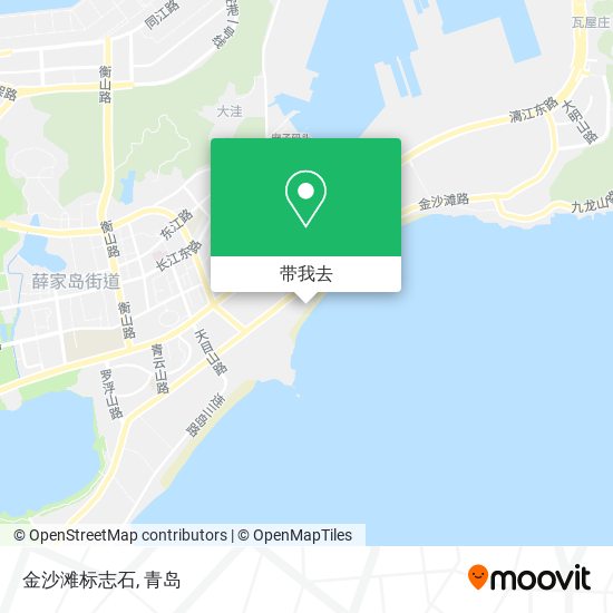 金沙滩标志石地图