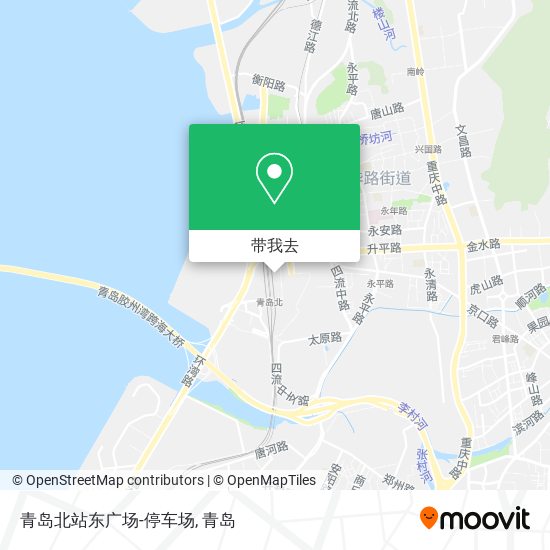 青岛北站东广场-停车场地图