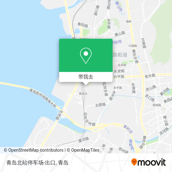 青岛北站停车场-出口地图