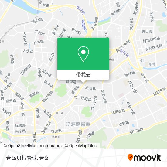青岛贝根管业地图