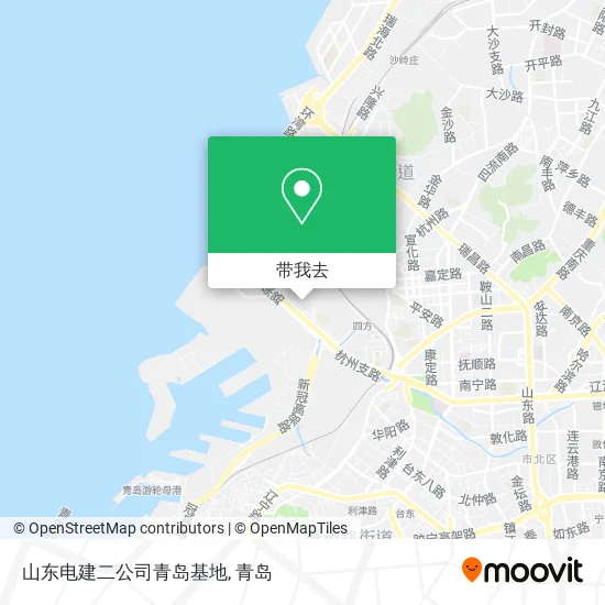 山东电建二公司青岛基地地图