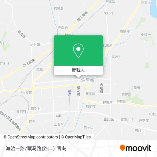 海泊一路/藏马路(路口)地图