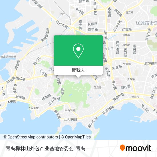 青岛榉林山外包产业基地管委会地图