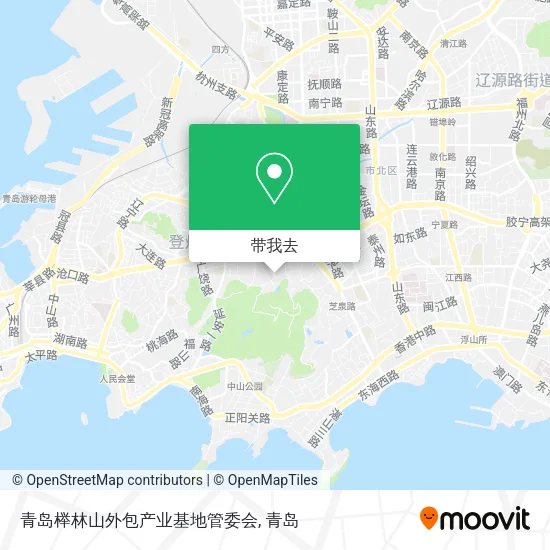 青岛榉林山外包产业基地管委会地图