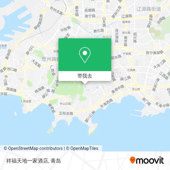 祥福天地一家酒店地图