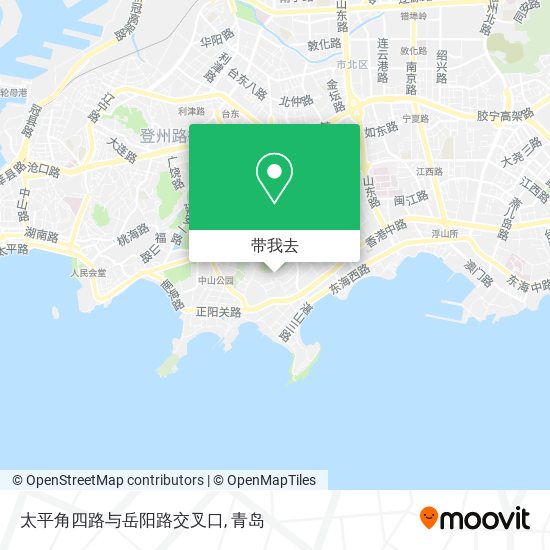 太平角四路与岳阳路交叉口地图