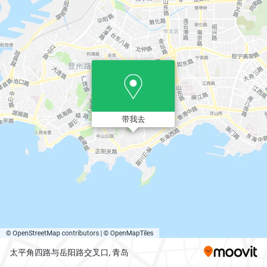 太平角四路与岳阳路交叉口地图