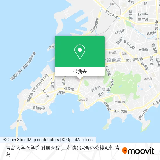 青岛大学医学院附属医院(江苏路)-综合办公楼A座地图