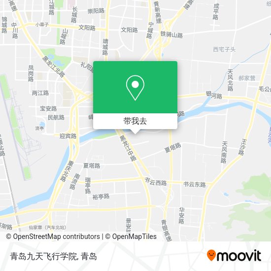 青岛九天飞行学院地图