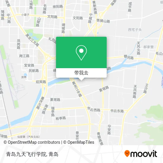 青岛九天飞行学院地图