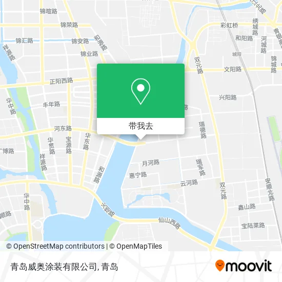 青岛威奥涂装有限公司地图