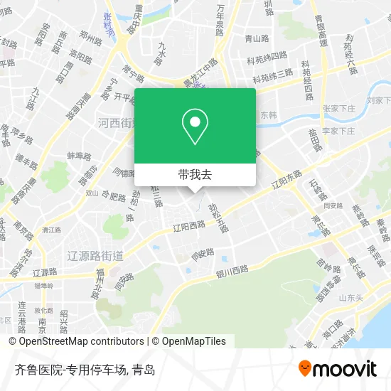 齐鲁医院-专用停车场地图