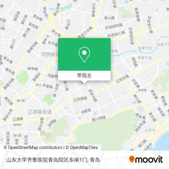 山东大学齐鲁医院青岛院区东南1门地图