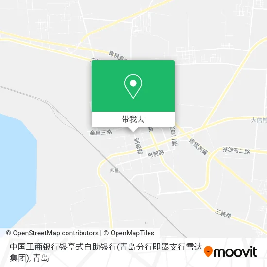 中国工商银行银亭式自助银行(青岛分行即墨支行雪达集团)地图