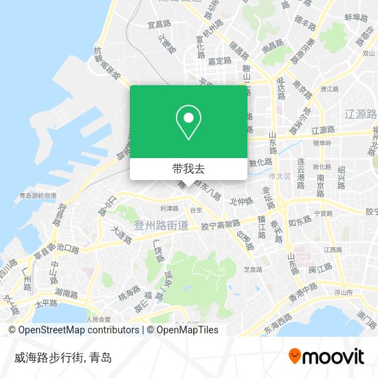威海路步行街地图