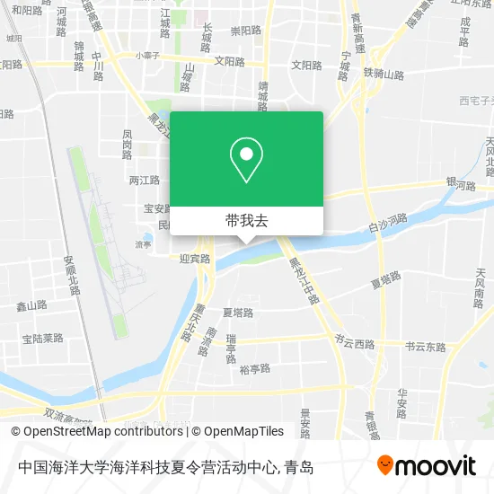 中国海洋大学海洋科技夏令营活动中心地图