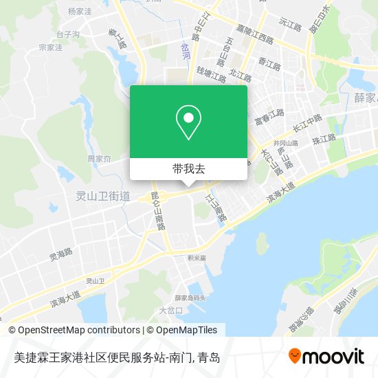 美捷霖王家港社区便民服务站-南门地图