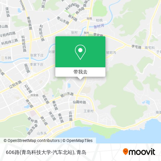 606路(青岛科技大学-汽车北站)地图