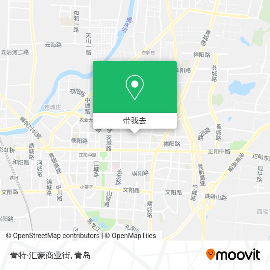 青特·汇豪商业街地图