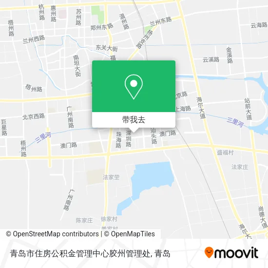 青岛市住房公积金管理中心胶州管理处地图